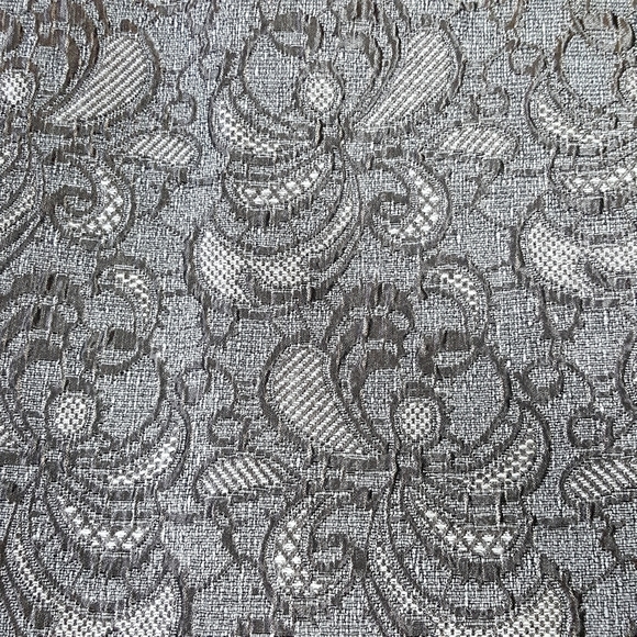 ANN TAYLOR Med Floral Silver Pencil Skirt - Picture 7 of 9